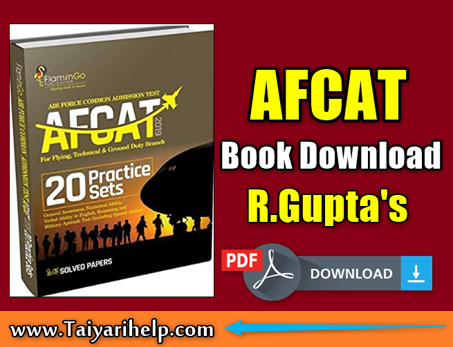 Afcat Book PDF Download By R. Gupta’s in Hindi
