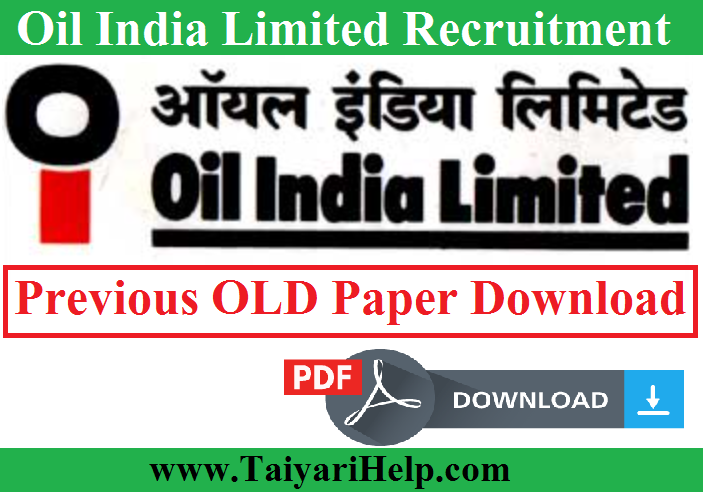 Oil India Previous Year Paper PDF Download